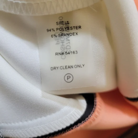 Calvin Klein Peach and Black Color Block Dress - Picture 4 of 4